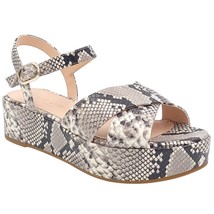 Kate Spade Women Slingback Platform Sandal Bunton Size US 5 Roccia Snake Leather - £51.43 GBP