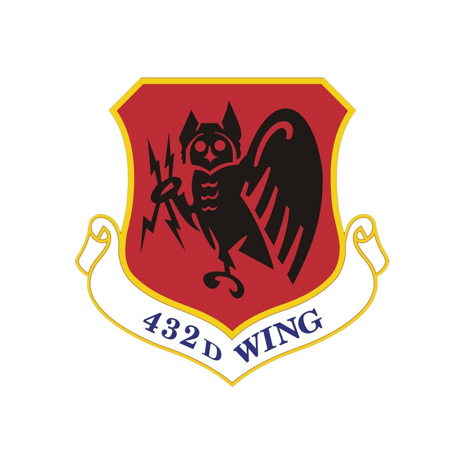 432d Wing Patch Vinyl Decal - Variety of Sizes Available - $2.97+