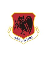 432d Wing Patch Vinyl Decal - Variety of Sizes Available - $55.86 MXN+