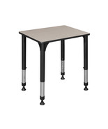 Regency 18.5 x 26 in. Rectangle Height Adjustable School Desk Maple - $346.41 CAD