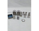 Lot Of (12) Paper Places 30mm Scale Whitewash City Small Buildings Acess... - £21.01 GBP