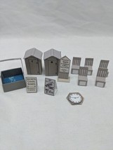 Lot Of (12) Paper Places 30mm Scale Whitewash City Small Buildings Acess... - £20.92 GBP