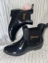 juicy couture Rori black glitter sparkle boots rain mud spring sz 10 new - £62.12 GBP