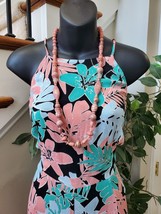 FOREVER 21 Women Multicolor Floral Spaghetti Strap Open Back Jumpsuit Size Large - £21.90 GBP