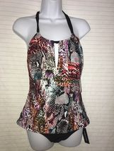 Kenneth Cole Swimsuit Bathing Suit Tankini 2 Piece SZ M Animal Print NEW - $68.31