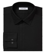 Calvin Klein Infinite Color, Men&#39;s Slim Fit Dress Shirt in Black-15.5 32/33 - €28,20 EUR
