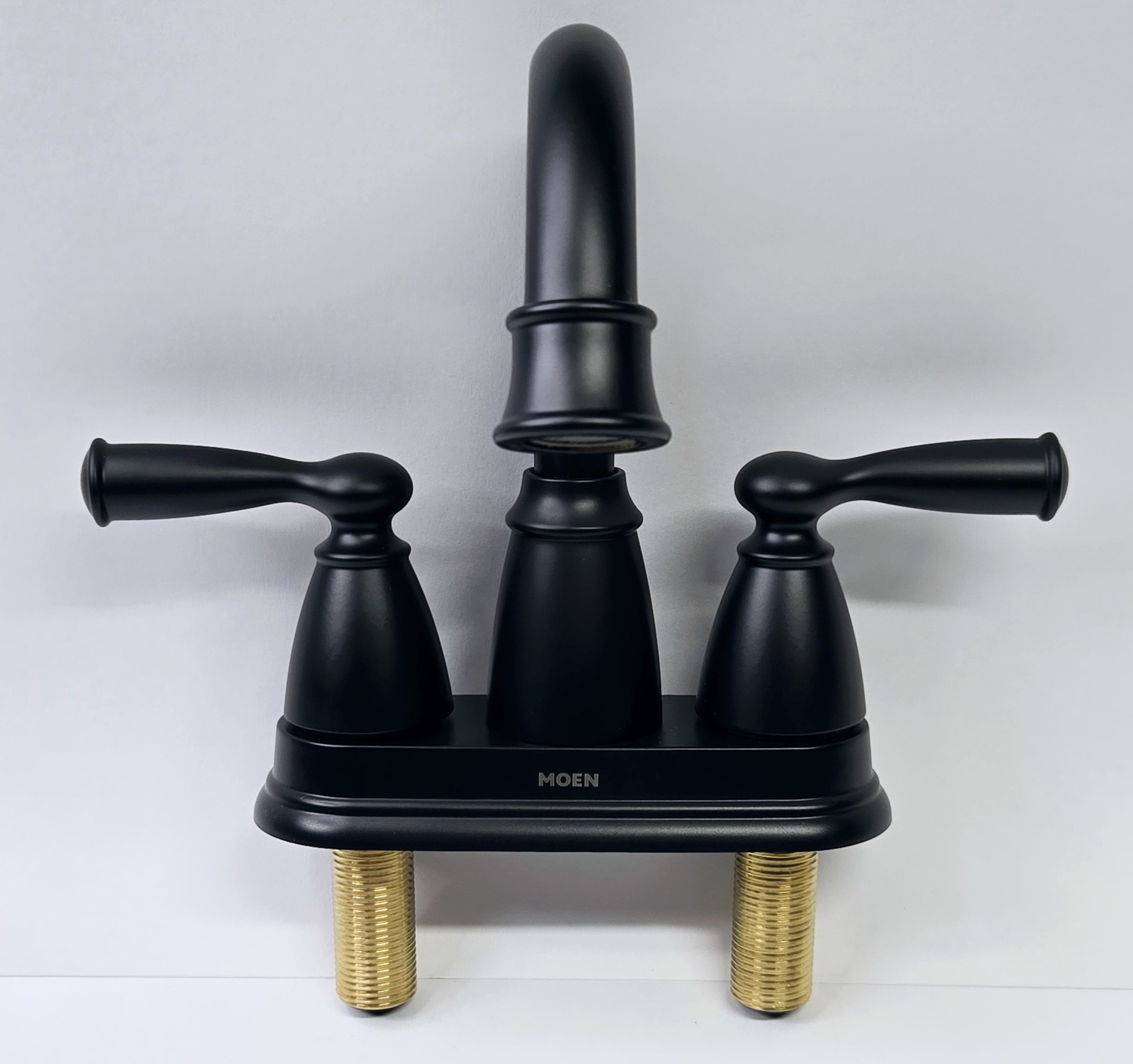 Moen 84943BL Banbury 4 in. Centerset High-Arc Bathroom Faucet - Matte Black - $51.90