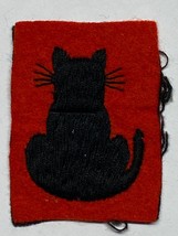 WWII, GREAT BRITAIN, 56th (LONDON) DIVISION, BLACK CATS, PATCH, ON WOOL - £7.75 GBP
