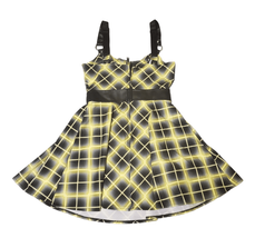 Dolls Kill Widow Club Rave Electric Yellow Party Dress - Size S - $40.00