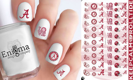 Alabama Crimson Tide Nail Decals (Set of 67) - £3.89 GBP