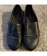 BOC Womens Black Comfort Suree Slip On Leather Loafers - $34.86 CAD