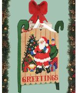 Bucilla &quot;Santa&#39;s Sled Card Holder Plastic Canvas Kit 61153 - £17.86 GBP