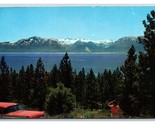 Mt Tallac Snow Cross Lake Tahoe California CA UNP Chrome Postcard C20 - $3.91
