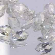 White Topaz Faceted 5×3 mm Marquise Accent Untreated Colorless VVS Clarity Gem - £1.12 GBP