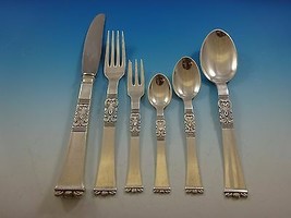 Rigsmonster aka Rigs by Frigast Sterling Silver Flatware Service Set 49 Pieces - £3,310.95 GBP