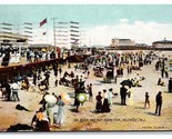 Beach and New Ocean Pier Wildwood New Jersey NJ DB Postcard W11 - £3.91 GBP