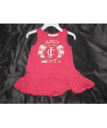 Juicy Couture Baby Girl Pink Drop Waist Ruffle Dress 12-18 Gold Logo Tank - £11.79 GBP