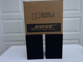 Bose Model 21 Main Stereo Bookshelf Speakers Pair In Original Box - $89.09