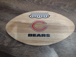 Chicago Bears Cutting Board, Wood/Football Shape - £10.32 GBP