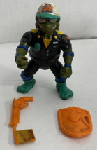 Vintage 1991 Teenage Mutant Ninja Turtles Make My Day Leo Police Officer Figure - £13.27 GBP