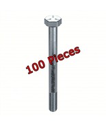100 Pieces, 5/16-18 x 3-1/2&quot; Hex Bolts Cap Screws Stainless Steel Partia... - $34.65