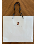 PORSCHE MERCH Medium Paper White Shopping Gift Bag Handle 9.75x10.75x4.75” - $282.07 MXN