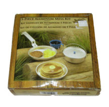 Texsport Aluminum Mess Kit 5 Piece Sealed Camping Hiking #13150 - Boxed - $10.88