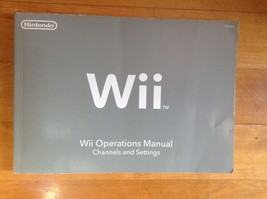 Nintendo Wii  Operations Manual Channels and Settings C /RVL- USZ-5 - £7.75 GBP