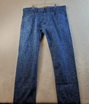 Robert Graham Jeans Men Size 40 Blue Cotton Pockets Belt Loops Casual Flat Front - £29.95 GBP