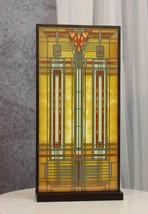 Frank Lloyd Wright Bradley House Skylight Stained Glass Wall Or Desktop Plaque - £69.44 GBP
