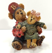 Boyds Bears & Friends Grant & Clari Iowa Bear Figurine Style #227724 2000 - $8.78