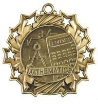 Mathematics Math Medals Award Trophy  W/Free Lanyard FREE SHIPPING TS507 - £0.77 GBP+
