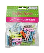 40-Pack Miniature Colored Craft Clothespins - $8.39