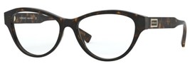 Versace 3276 Eyeglasses Women&#39;s Havana Gold Authentic New - $199.95