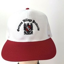 VTG German Village Products Embroidered USA Trucker Cap Snap Back Hat Otto - $19.79