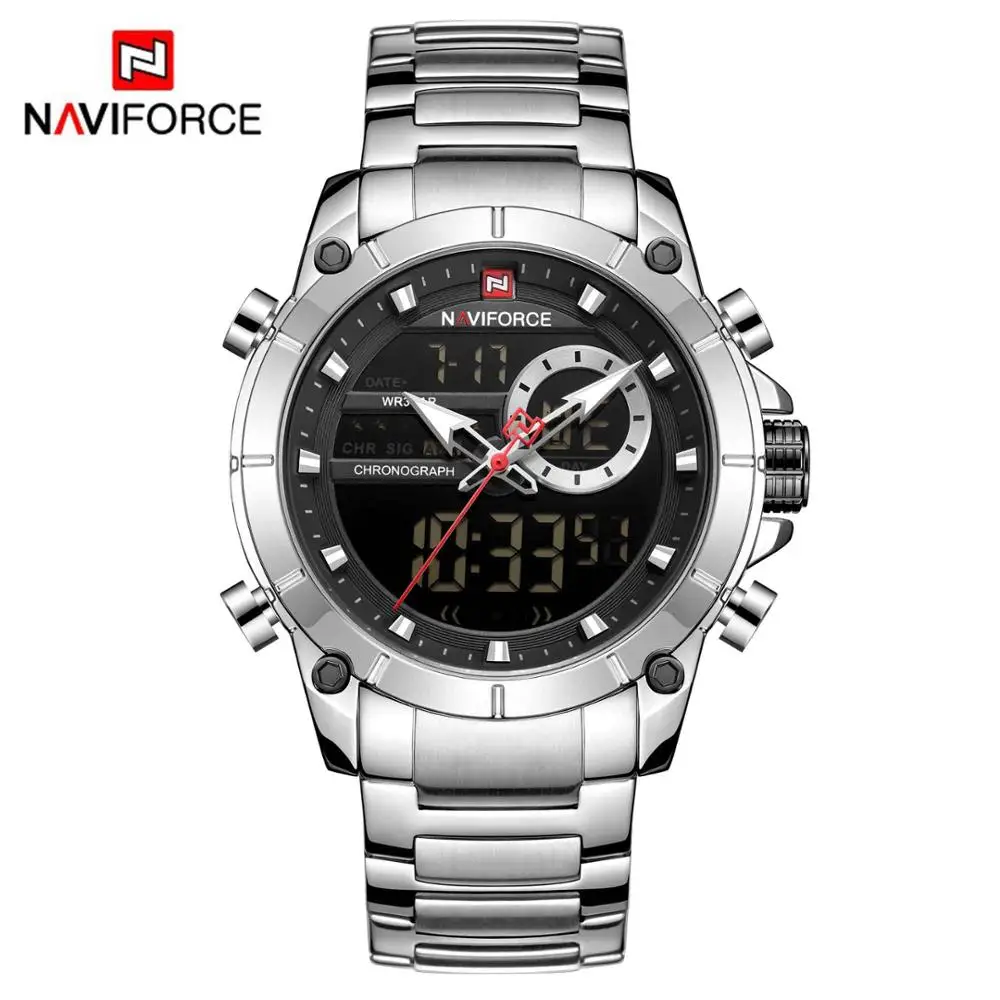 Men Military Sport Wrist Watch Top Brand Luxury Quartz Steel Dual Displa... - $48.92