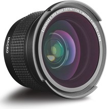 With A Macro Close-Up Attachment, The Opteka 58Mm 0.35X Fisheye Wide Angle Lens - £31.27 GBP