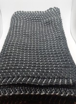 Womens Outerwear Infinity Wrap Around Black/Silver Scarf One Size Fits All 33x12 - £7.91 GBP