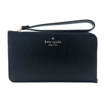 Kate Spade Lucy Medium L-Zip Wristlet in Black Leather KD546 New With Tags - £108.10 GBP