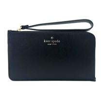 Kate Spade Lucy Medium L-Zip Wristlet in Black Leather KD546 New With Tags - £41.10 GBP