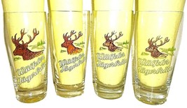 4 Wulfel +1992 Hannover Wulfeler Jager Brau Deer German Beer Glasses - $468.33 MXN