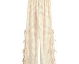 Sundayup Women&#39;s Gingham Side Bow Pants Light Sage - $55.73 CAD