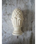 Vintage carved wood solid wood MCM pineapple acorn artichoke bed post fi... - $400.98 MXN