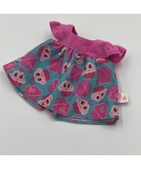 Baby Alive Pink Blue Cupcake Print Dress for Doll - £7.65 GBP