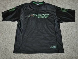 Mens Jersey Arctic Sport #68 Black &amp; Green Long Sleeve V Neck Pullover-s... - £14.08 GBP