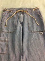 Size 8 Women’s Capri Pants With Rope Tie Light Wash ~ Versailles - $27.62