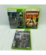 Lot of 3 XBOX 360 Games - Survival, Two Worlds, ENDWAR. - £14.86 GBP