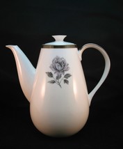 Cordon Bleu Evening Rose Coffee Pot Lid 6c White Pink Gray Single  Rose 5885 - £39.52 GBP