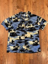 Vintage Retro RJC Hawaiian Tropical Island Cruise Button Shirt Mens 2XL XXL - $35.63