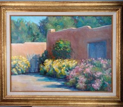 Robert Rohm Texas/New Mexico Artist Large Southwestern home Oil on Canvas - £1,362.83 GBP